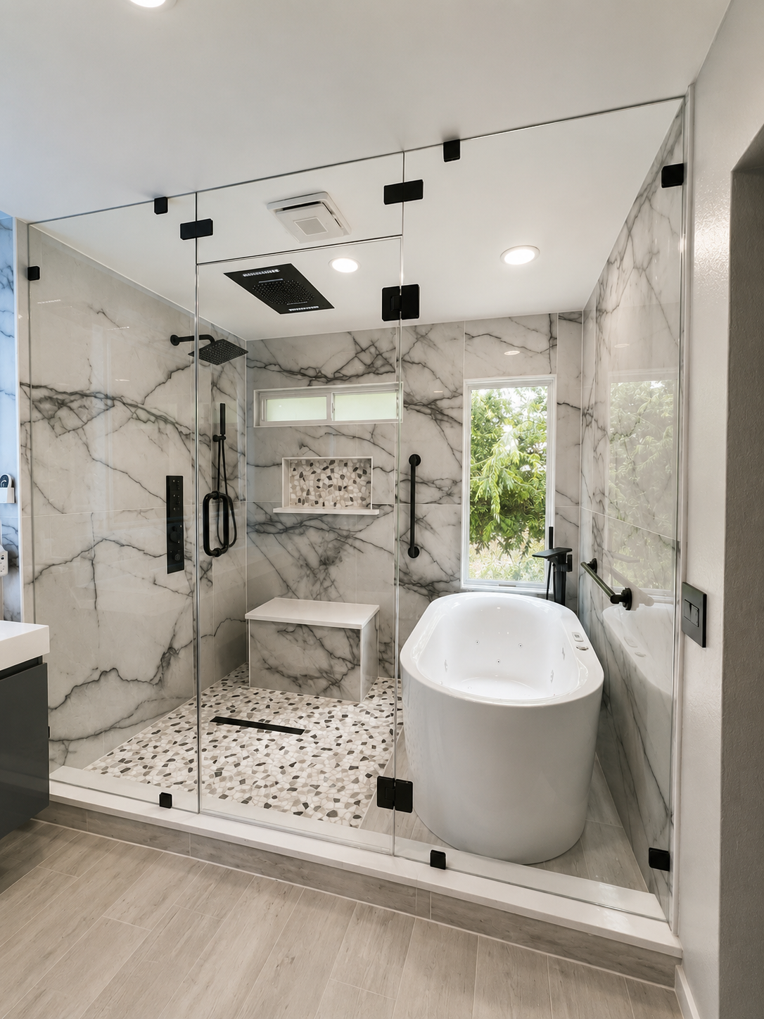 Spa-inspired bathroom renovation