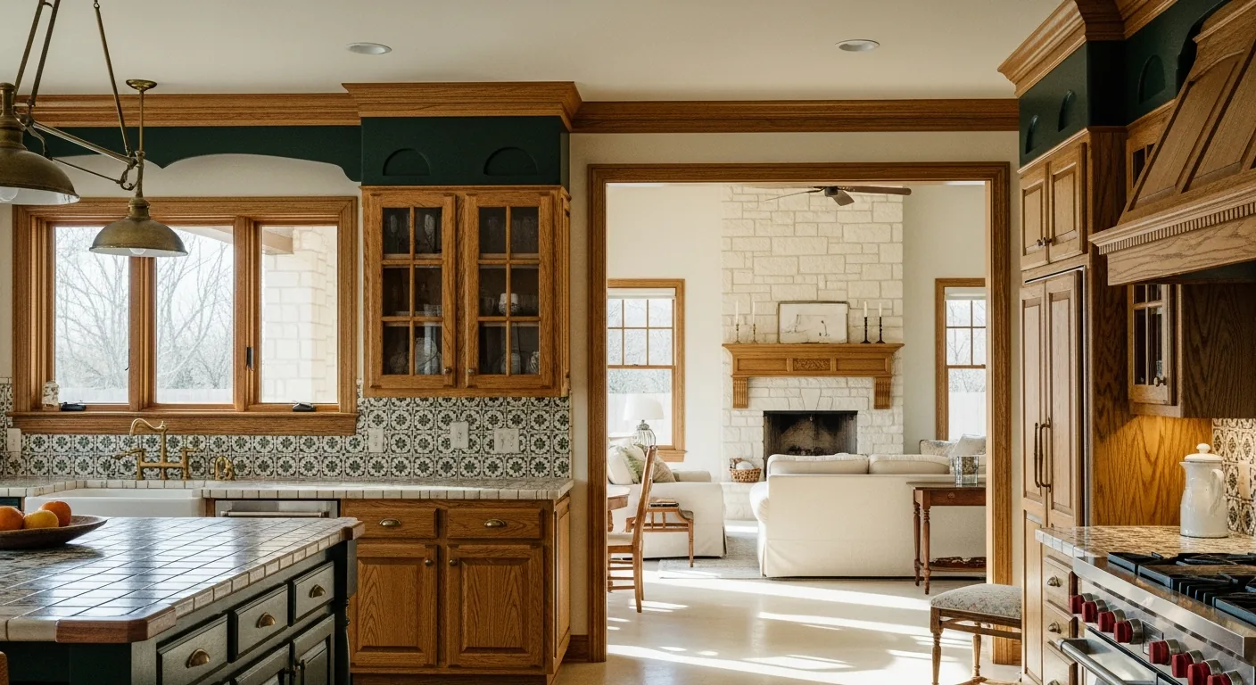Custom cabinetry, tile and trim work by Fox Remodeling & Construction