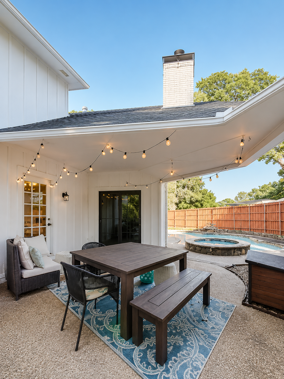 Custom wood and composite deck building